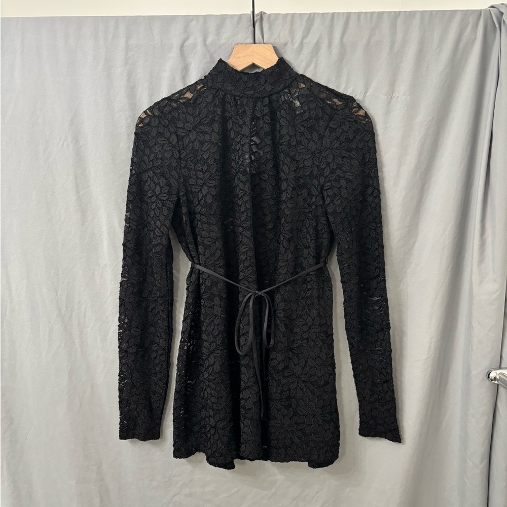 Jessica Simpson Black Lace Top
